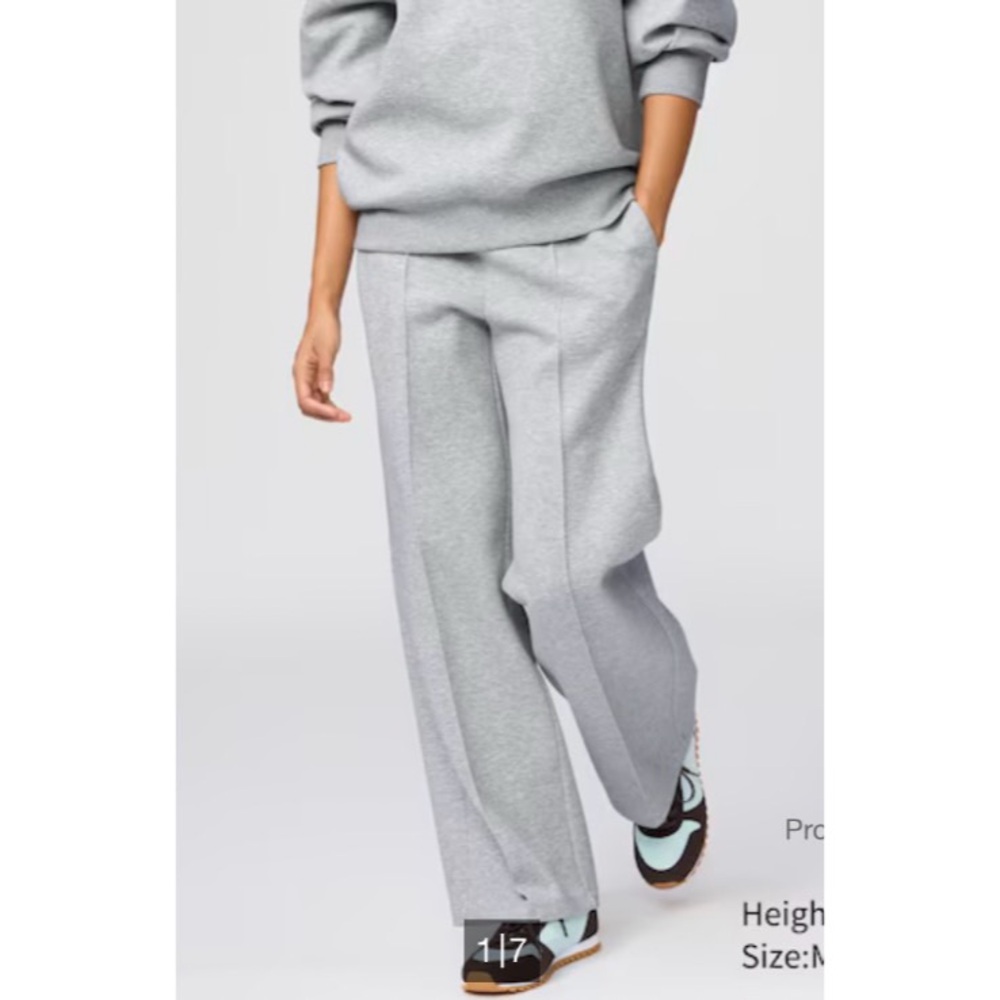 NWT Uniqlo XL Sweat Straight Pants Sweatpants Gray Women’s